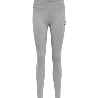 hummel Hmlmove Grid Cotton Leggins Damen - grey melange