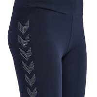 hummel Hmlmove Grid Cotton Leggings Damen - marine