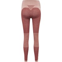 hummel Hmlclea Seamless Mid Waist Leggins Damen - withered rose/rose tan melange