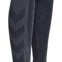 hummel Hmlmt Justin Seamless Tights - Herren - black/asphalt melange