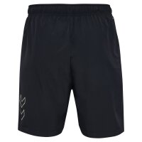 hummel Hmlcourt Pocket Shorts Herren - light grey/black