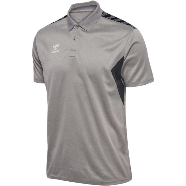 hummel Hmlauthentic Functional Polo Herren - grey melange - M