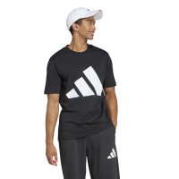 adidas Essentials Big Logo T-Shirt Herren - schwarz/weiß