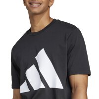 adidas Essentials Big Logo T-Shirt Herren - schwarz/weiß
