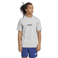 adidas Essentials Linear T-Shirt Herren - grau/schwarz
