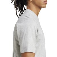 adidas Essentials Linear T-Shirt Herren - grau/schwarz