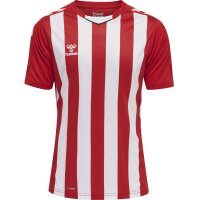 hummel hmlCore XK Striped Trikot kurzarm Herren - true red/white