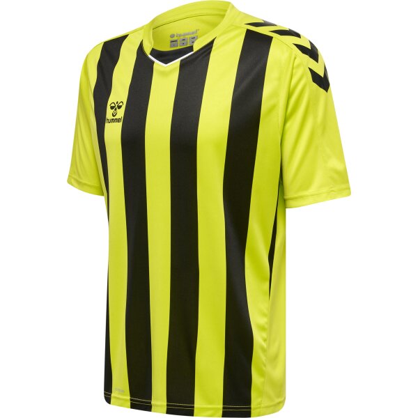hummel Core XK Striped Trikot kurzarm Herren - lime popsicle/black