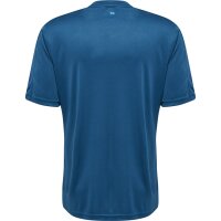 hummel Core XK Striped Trikot kurzarm Herren - blue coral/blue danube