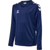 hummel hmlCORE XK Poly Trikot langarm Kinder - marine