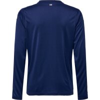 hummel hmlCORE XK Poly Trikot langarm Kinder - marine