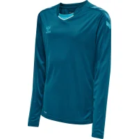 hummel hmlCORE XK Poly Trikot langarm Kinder - blue coral