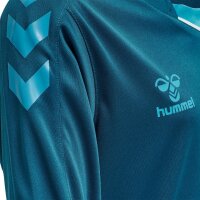 hummel hmlCORE XK Poly Trikot langarm Kinder - blue coral