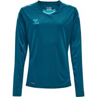 hummel hmlCORE XK Poly Trikot langarm Kinder - blue coral