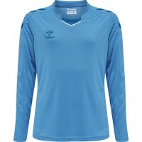 hummel hmlCORE XK Poly Trikot langarm Kinder - blue danube