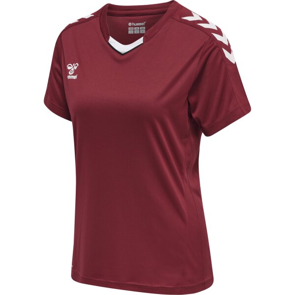 hummel hmlCore XK Poly Trikot kurzarm Damen - maroon