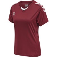 hummel hmlCore XK Poly Trikot kurzarm Damen - maroon