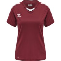 hummel hmlCore XK Poly Trikot kurzarm Damen - maroon