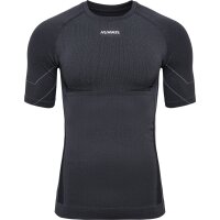 hummel Hmlte Mike Seamless T-Shirt Herren - black/asphalt melange