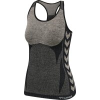 hummel Hmlclea Seamless Top Damen - chateau gray/black...
