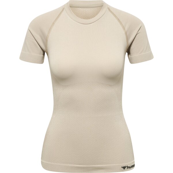 hummel Hmlclea Seamless Tight T-Shirt Damen - chateau gray