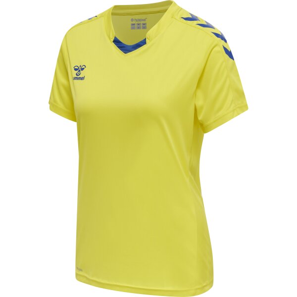 hummel hmlCore XK Poly Trikot kurzarm Damen - blazing yellow/true blue
