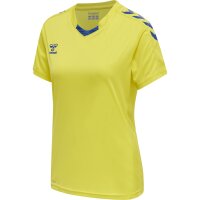 hummel hmlCore XK Poly Trikot kurzarm Damen - blazing yellow/true blue
