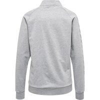 hummel Move Grid Cotton Zip Trainingsjacke Damen - grey melange