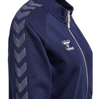 hummel Move Grid Cotton Zip Trainingsjacke Damen - marine