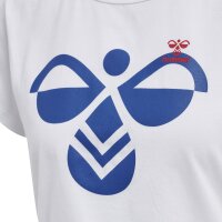 hummel Hmlic Texas Cropped T-Shirt - Damen - white/true blue
