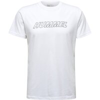 hummel Hmlte Callum 2-Pack Cotton T-Shirt Herren - black/white grey
