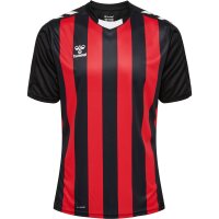 hummel hmlCore XK Striped Trikot kurzarm Herren - black/true red