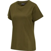 hummel Hmlred Basic T-Shirt S/S Damen - dark olive