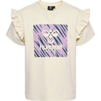 hummel Hmlflowy Ruffle T-Shirt S/S Mädchen - birch