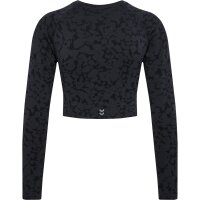 hummel Hmlmt Pi Seamless Crop T-Shirt L/S Damen - black