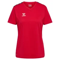 hummel Authentic PL Trikot Kurzarm Damen - true red