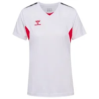 hummel Hmlauthentic Pl Trikot S/S Damen - white/true red