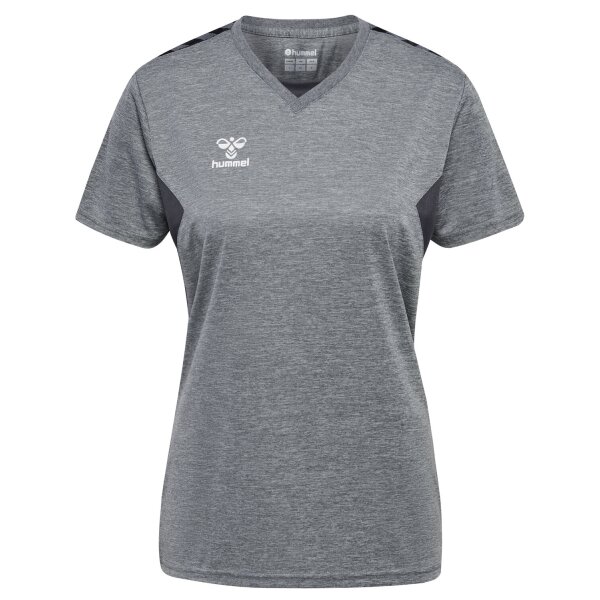 hummel Authentic PL Trikot Kurzarm Damen - grey melange