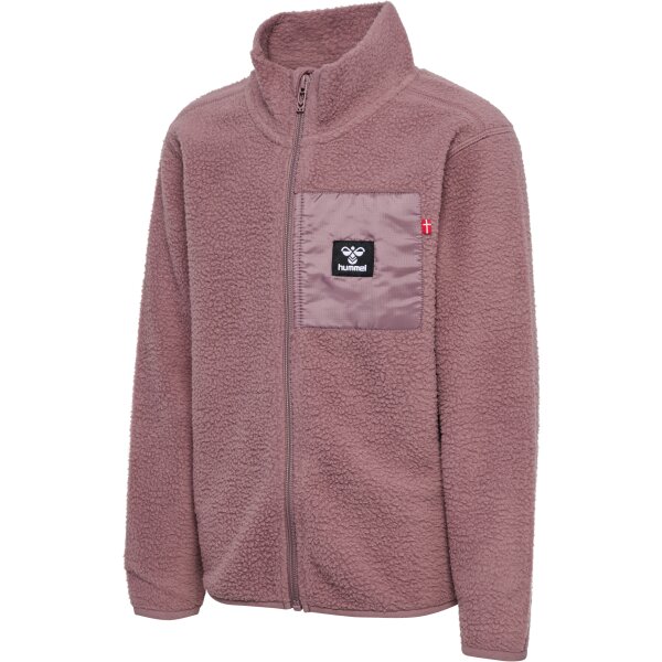 hummel Hmlatlas Fleece Zip Trainingsjacke Mädchen - twilight mauve