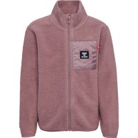hummel Hmlatlas Fleece Zip Trainingsjacke Mädchen - twilight mauve