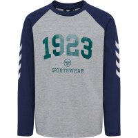 hummel Hmlnipps T-Shirt L/S Jungen - light grey melange