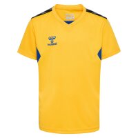 hummel Hmlauthentic PL Trikot Kurzarm Kinder - sports yellow/true blue
