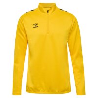 hummel Core XK Half Zip Poly Sweatshirt Unisex - sports yellow