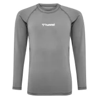 hummel Hmlbl Performance Tee L/S Kinder - steel gray
