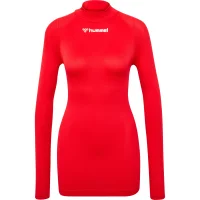 hummel Hmlbl Comfort 2.0 Mockneck Tee L/S Herren - true red