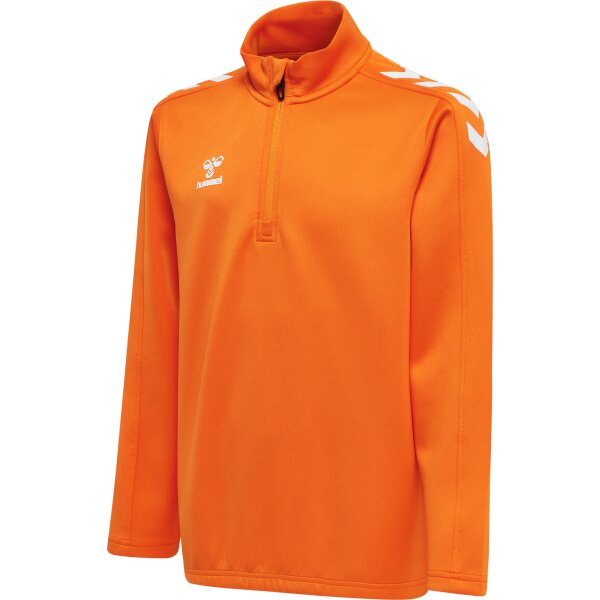 hummel Hmlcore Xk Half Zip Poly Sweat Kinder - orange tiger - 152