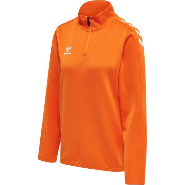 hummel Hmlcore Xk Half Zip Sweat Damen - orange tiger - XL