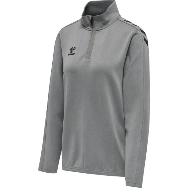 hummel Hmlcore Xk Half Zip Sweat Damen - grey melange - 2XL