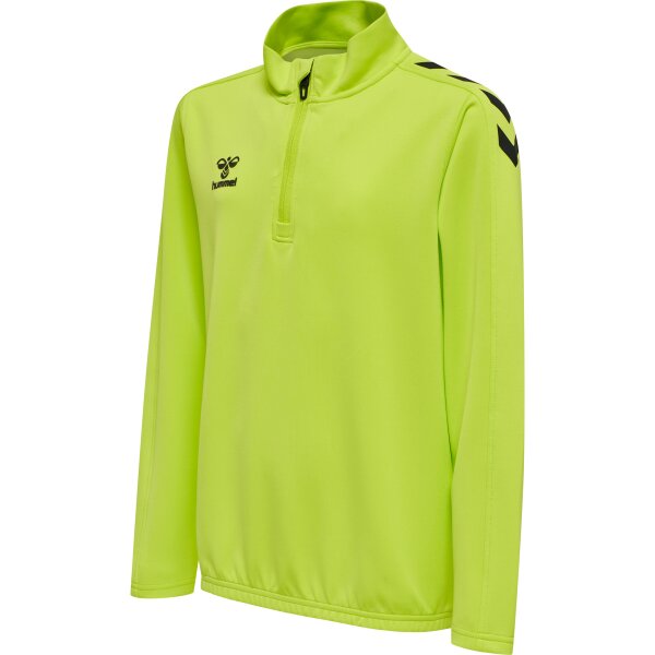 hummel Hmlcore Xk Half Zip Poly Sweat Kinder - lime popsicle - 17