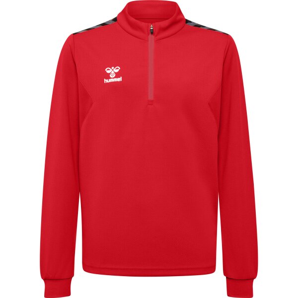 hummel Hmlauthentic Half Zip Sweat Kinder - true red - 152